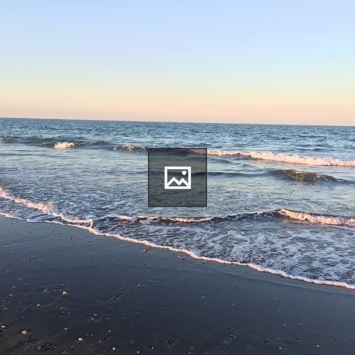 Waves at a Pastel Sky Beach