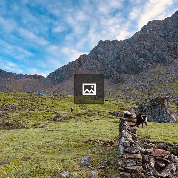 Mountain landscape with rugged peaks