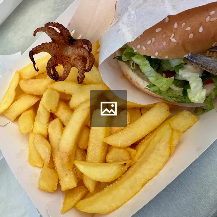 Baby Octopus on French Fry