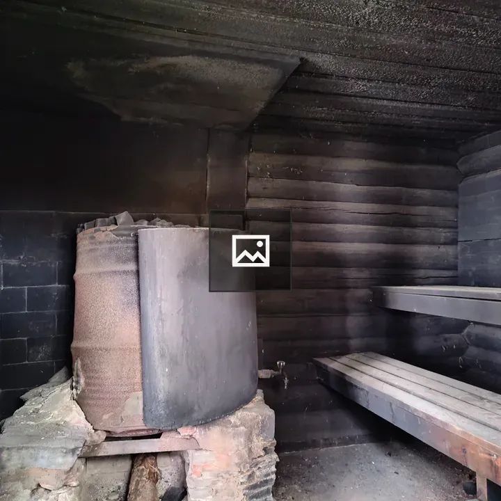 Rustic Interior with Metal Stove