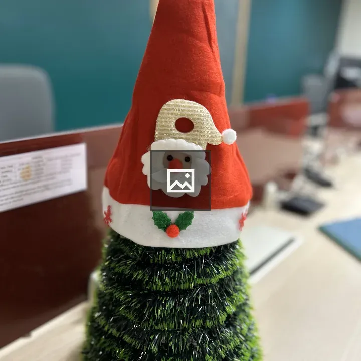 Small artificial desktop Christmas tree
