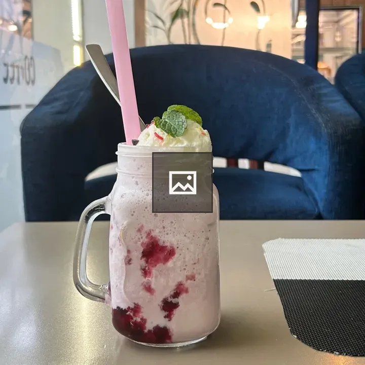 Pink Creamy Drink in Jar