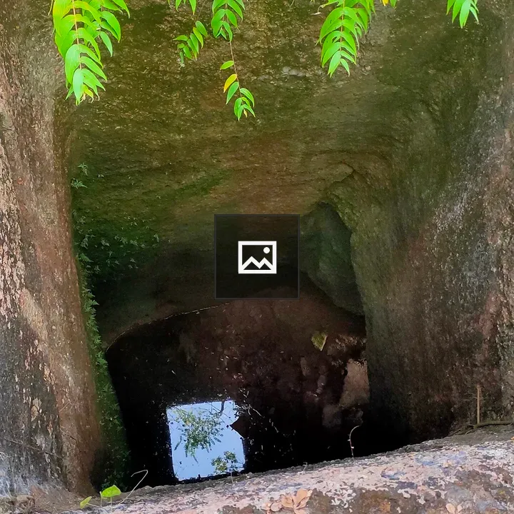 Ancient well on hilltop