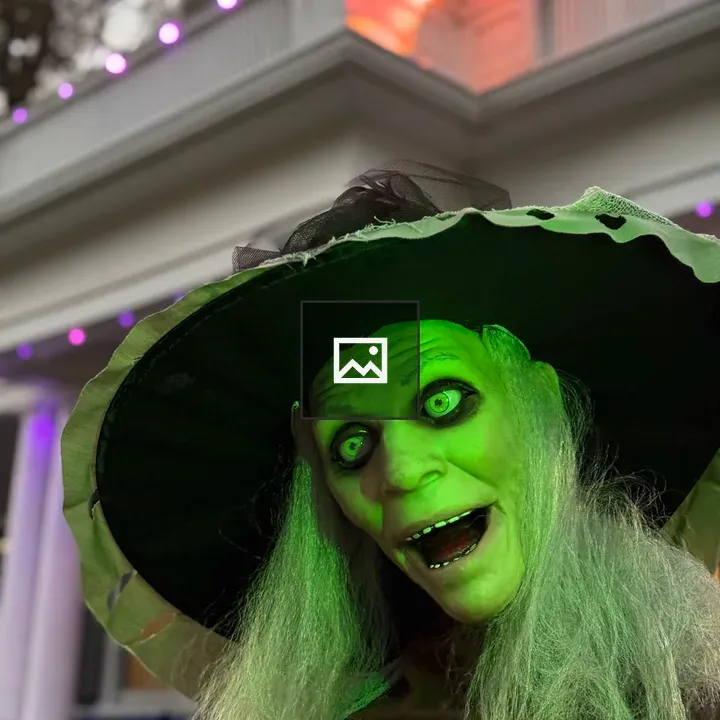 Witch mannequin Halloween decoration