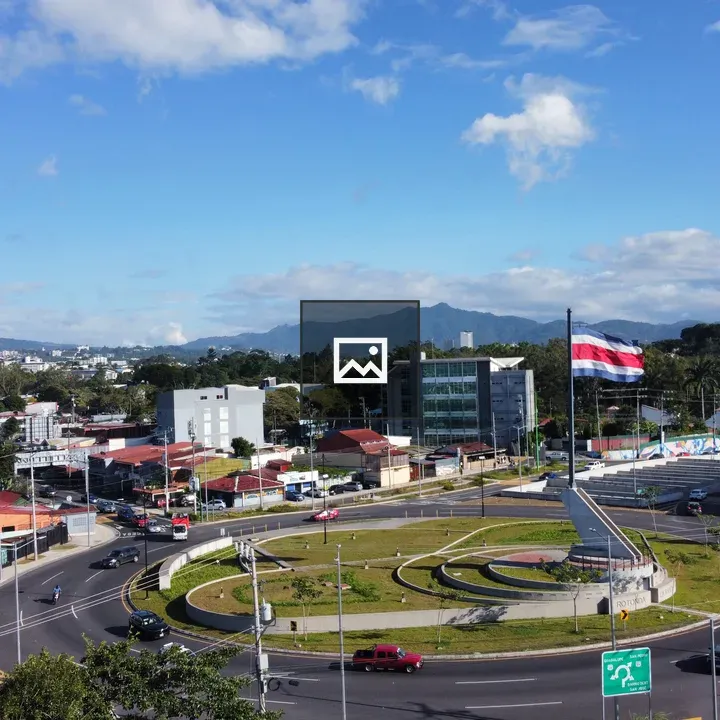 Roundabout Drone View in San José