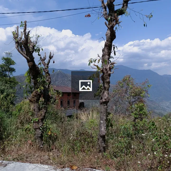 Rustic hillside building