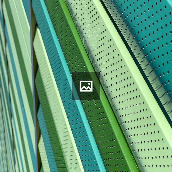 Diagonal Green Facade Panels