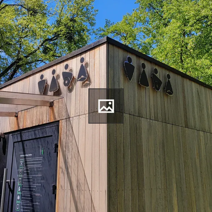 Public toilet in park in Gliwice