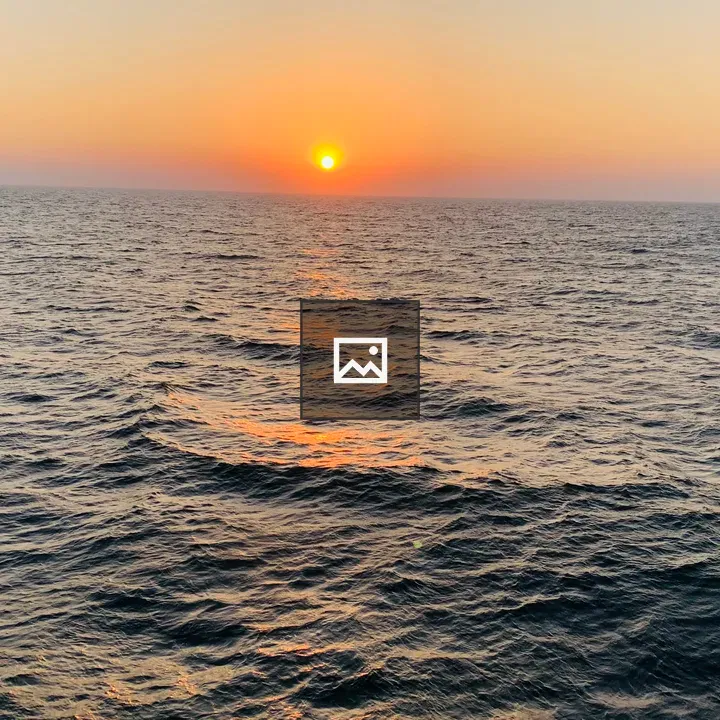 Sunset over Cox's Bazar sea