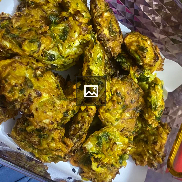 Pakoras on Tray