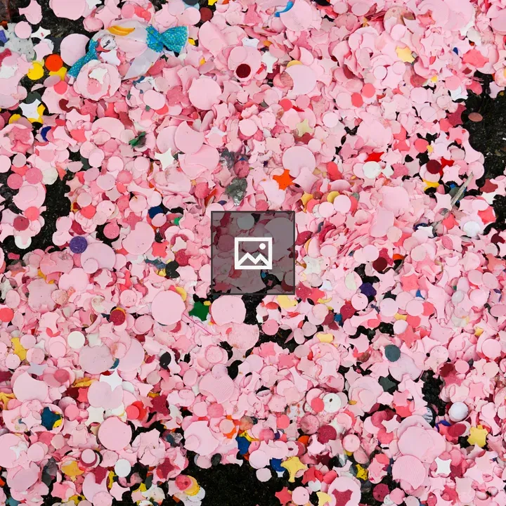 Ground Covered in Confetti