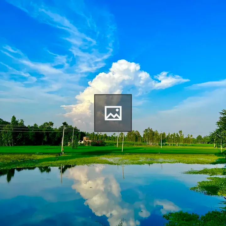 Landscape with Cloud Reflections