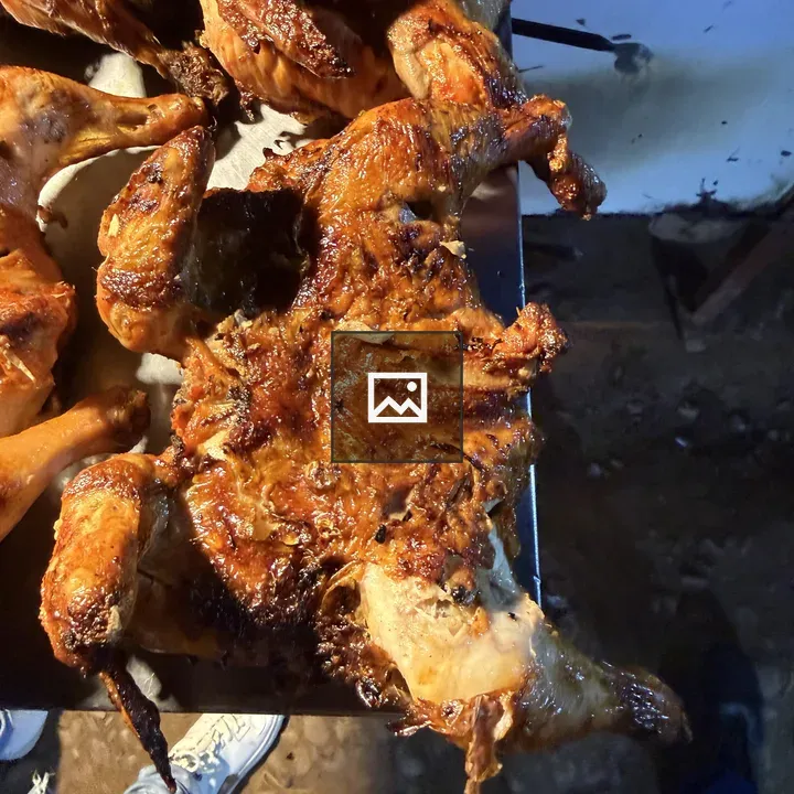 Platter of grilled chicken