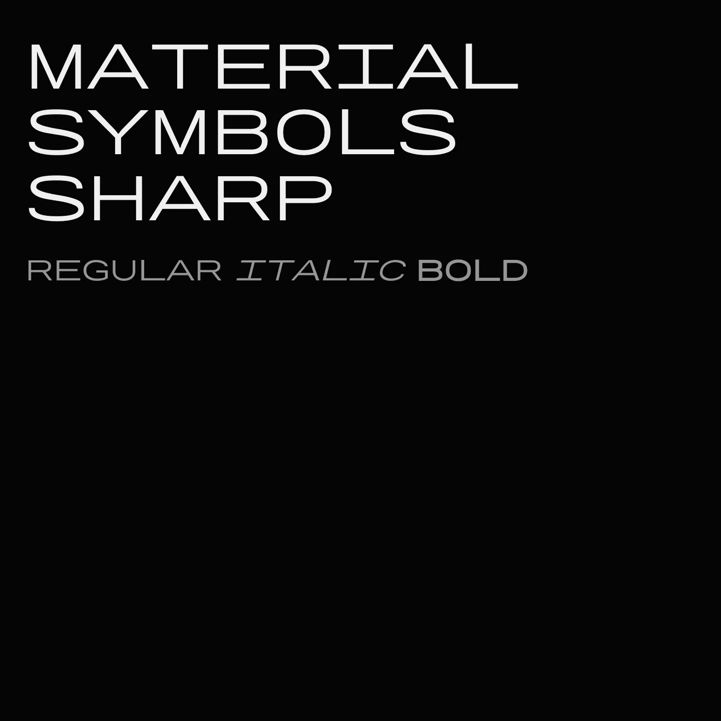 Material Symbols Sharp