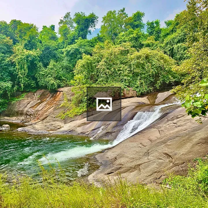 Side view of Adyanpara Falls