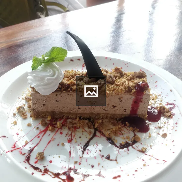 Hazelnut Cheesecake on Plate