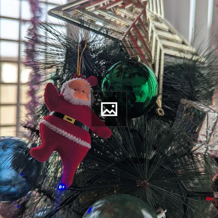 Decorated Christmas Tree Close-Up