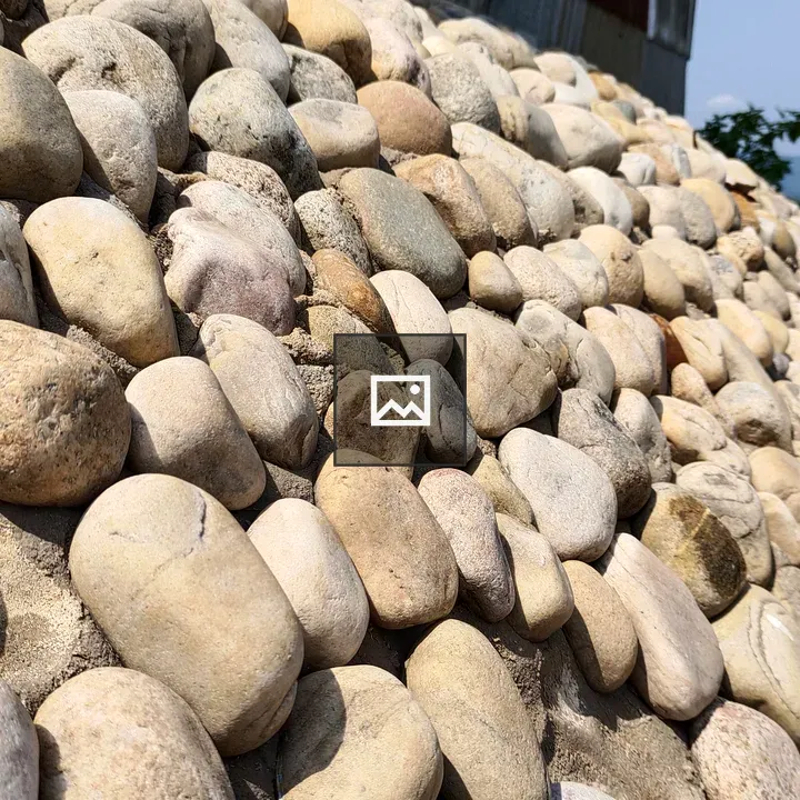 Rocks Eroding River Bank