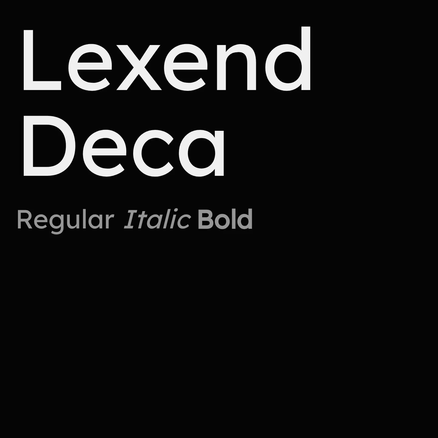 Lexend Deca