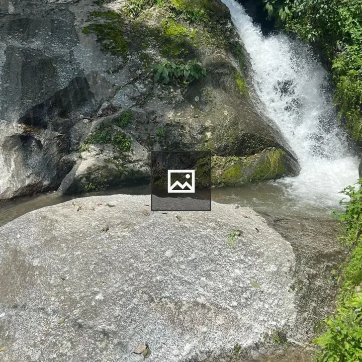 Nature waterfall with rocks