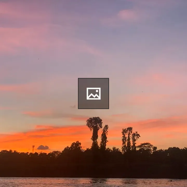 River Under Sunset Sky