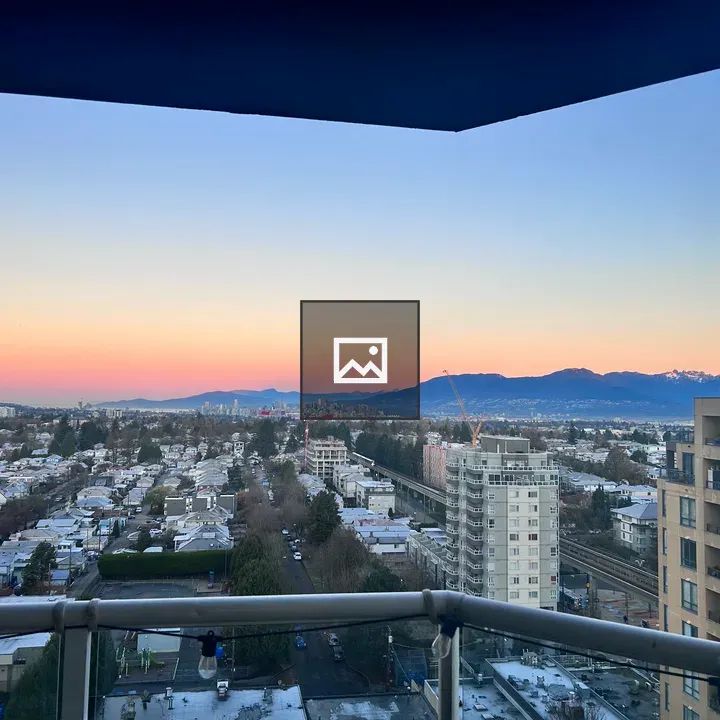 Morning view from top roof