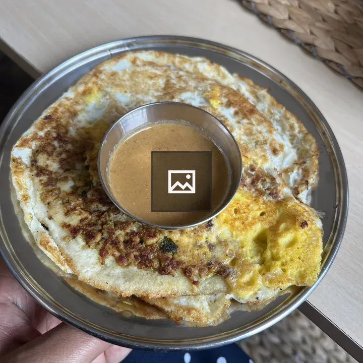 Bara Lentil Pancake with Egg