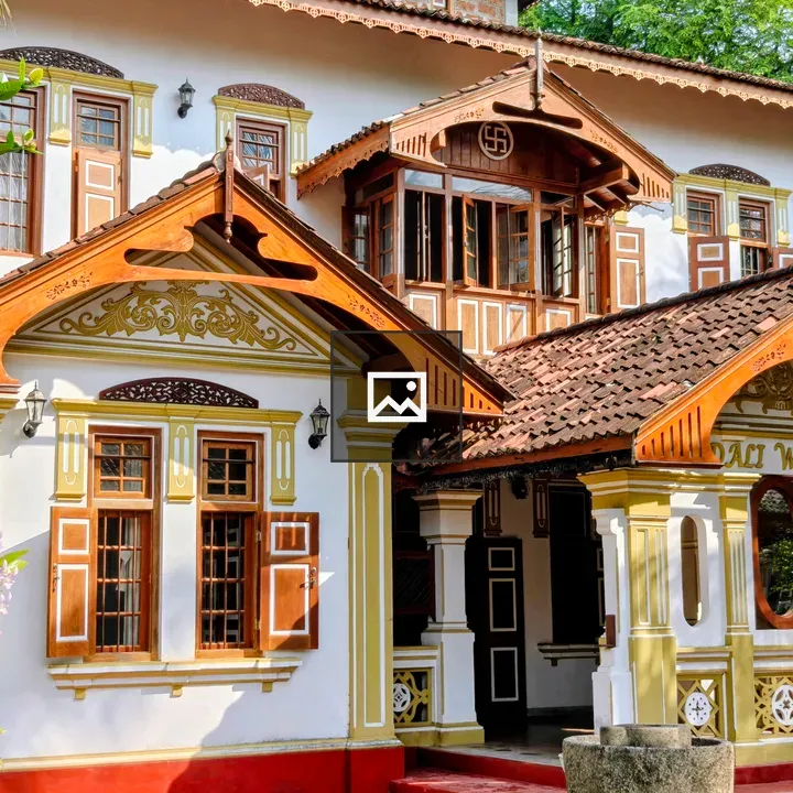 Front View of Heritage Mansion in Bentota