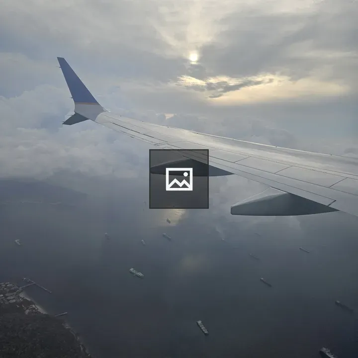 Aerial view of Panama Canal ships