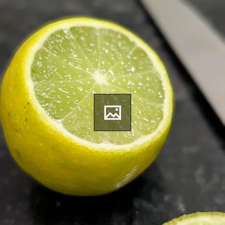 Lemon Half on Dark Surface