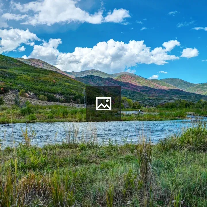 Clouds Over Hills by Provo River