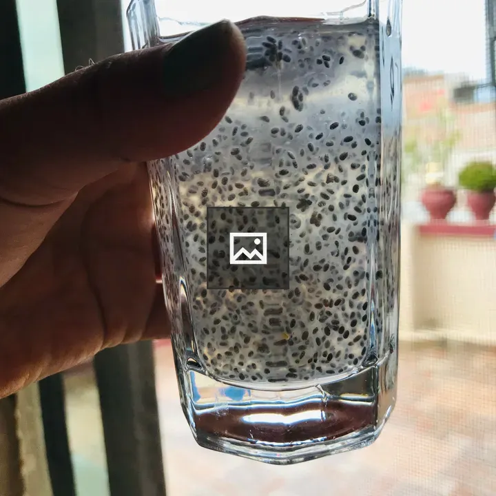 Chia Seed Drink in Glass