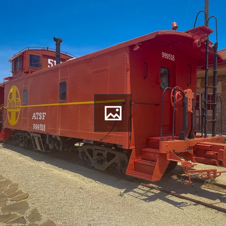 Caboose on display in Fort Stockton
