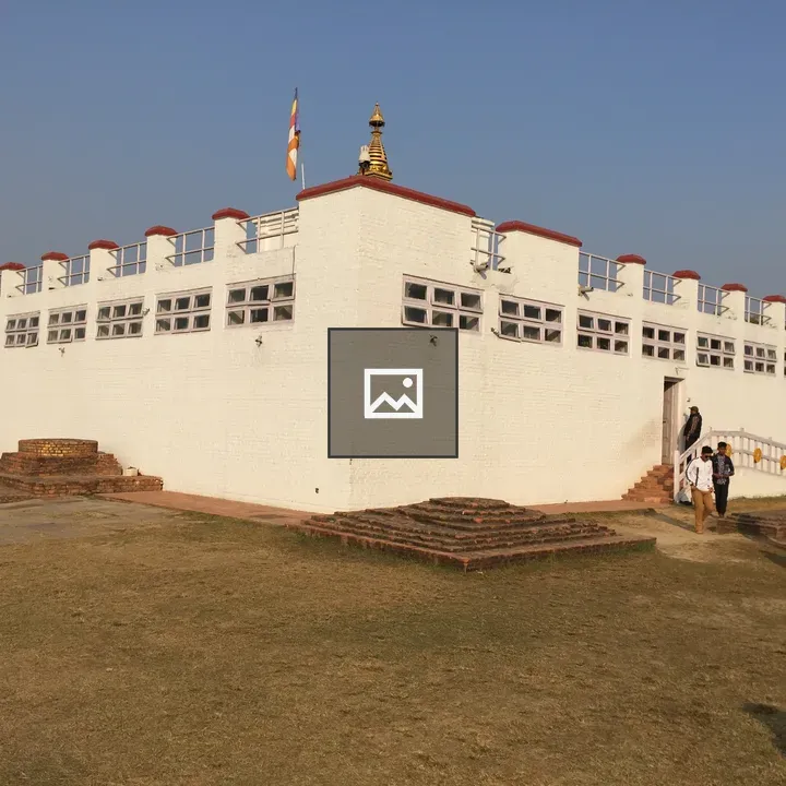 Maya Devi temple and ruins in Lumbini
