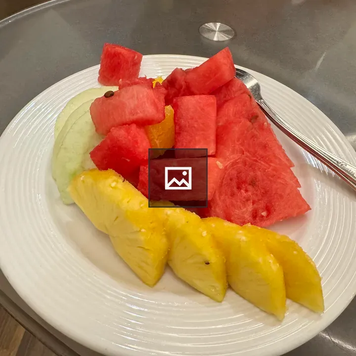 Plate of Fresh Fruit Assortment