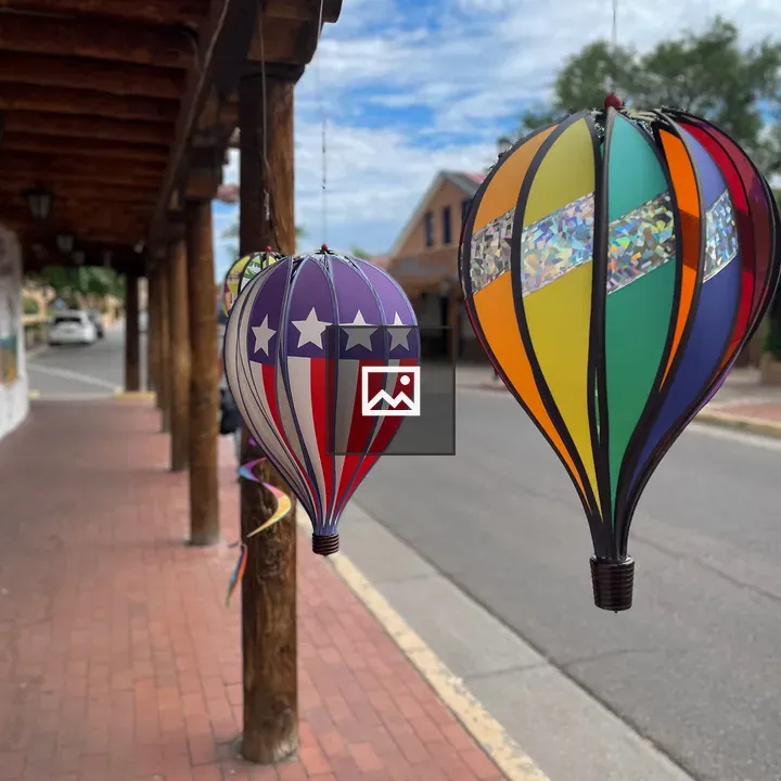 Colorful balloons in old town Albuquerque