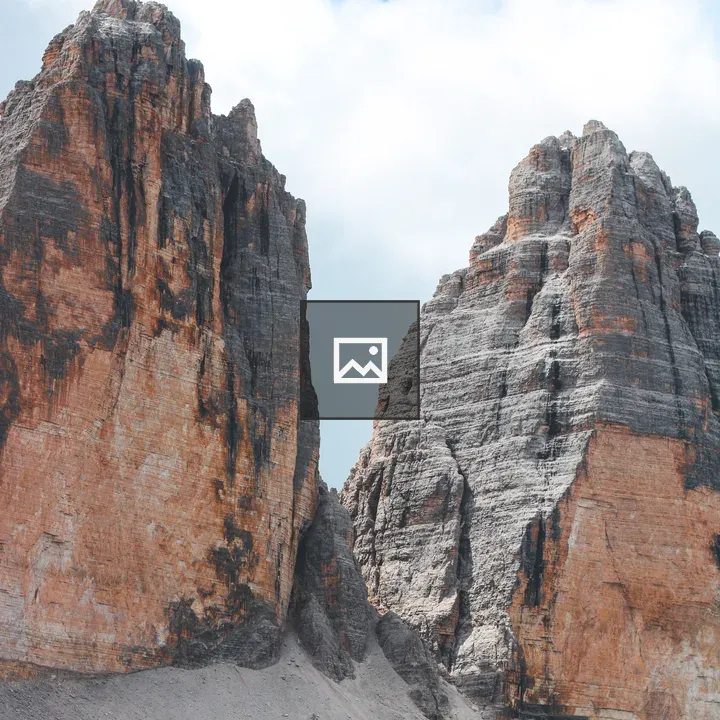 Rock formations in blue sky
