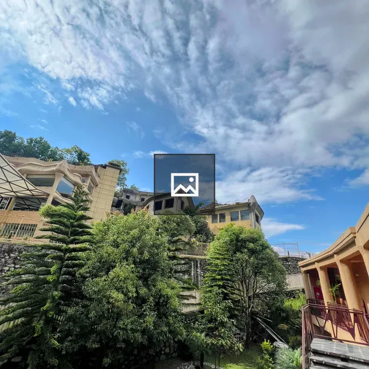 Buildings on hillside