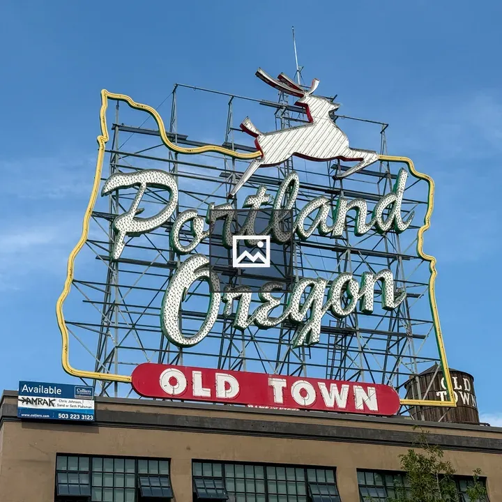 Portland Old Town Sign Buck