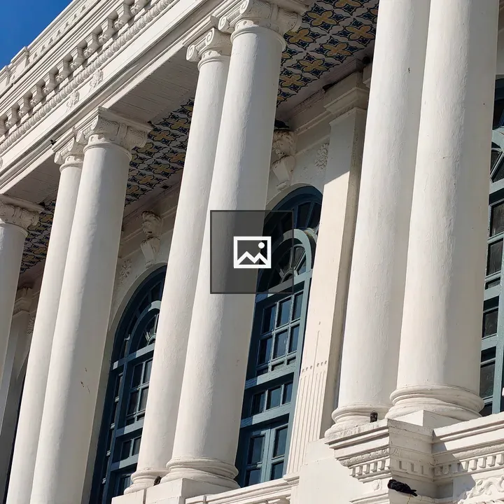 Classical Building Facade with Columns