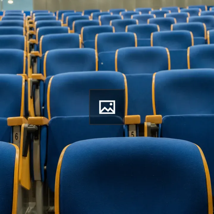 Auditorium with Blue Seating