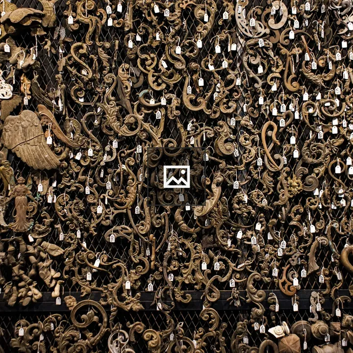 Hundreds of bronze molds