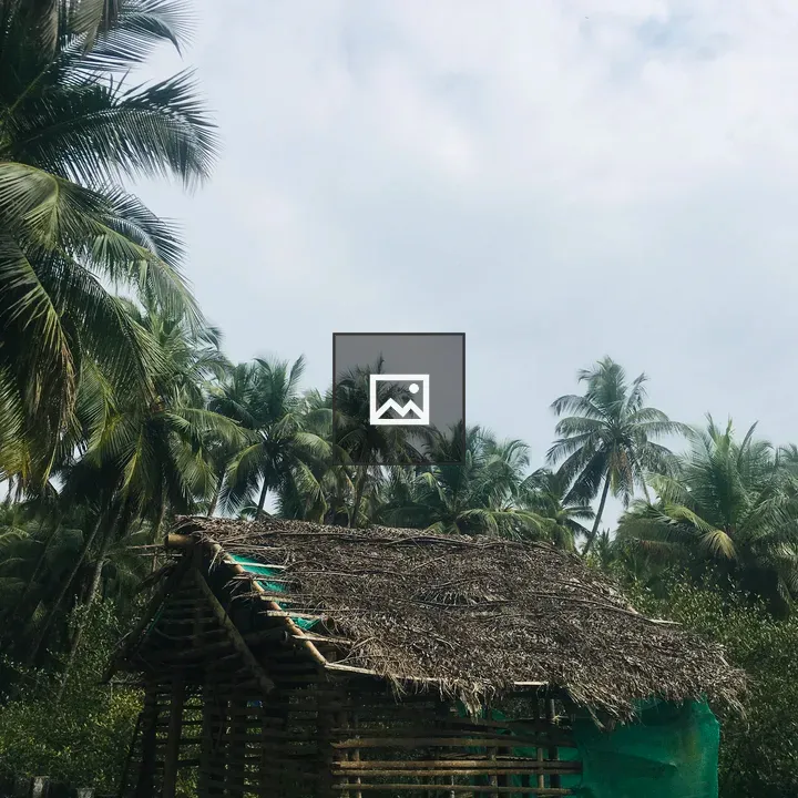 Hut in Nature Scene