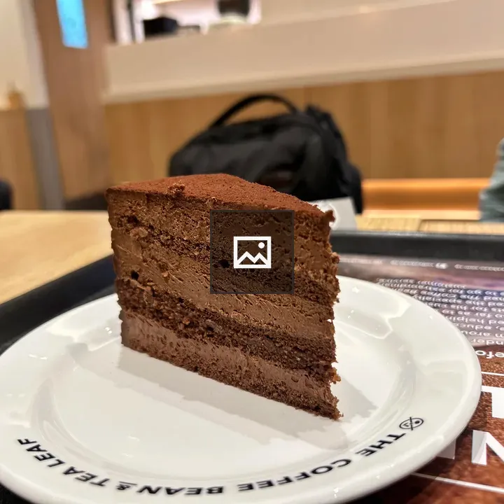 Chocolate cake on plate