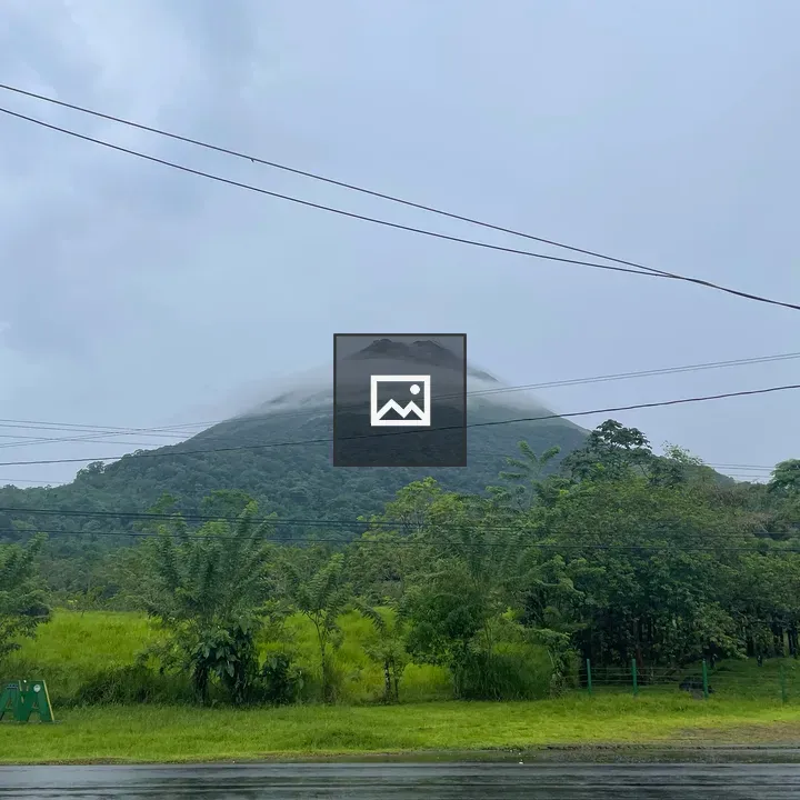 Arenal Volcano with Fog