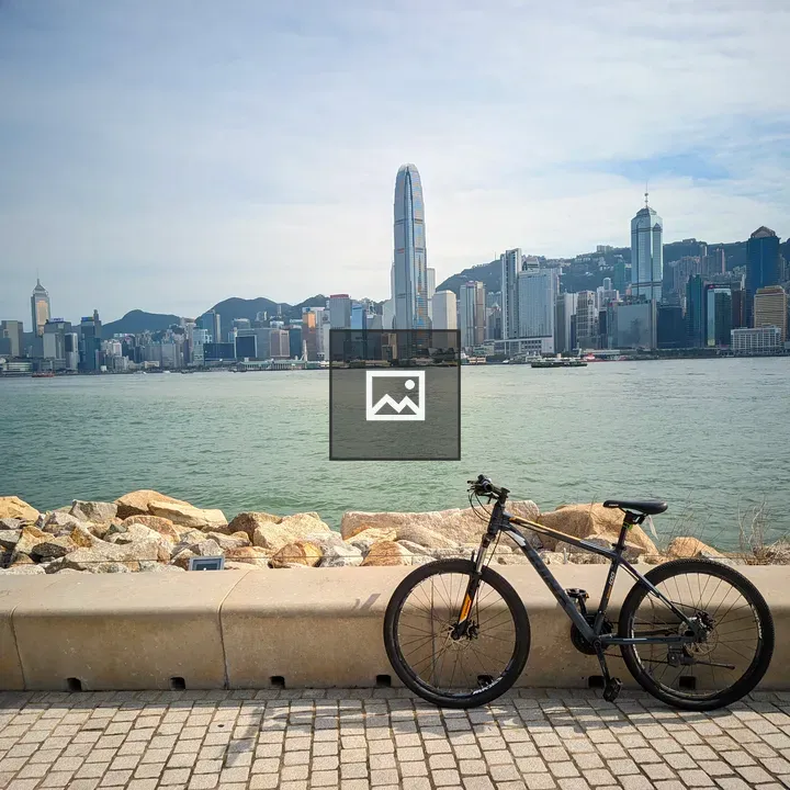 Bicycle in West Kowloon Boulevard