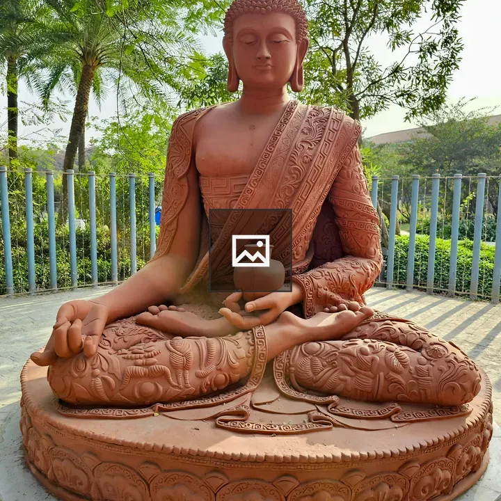 Terracotta Buddha statue