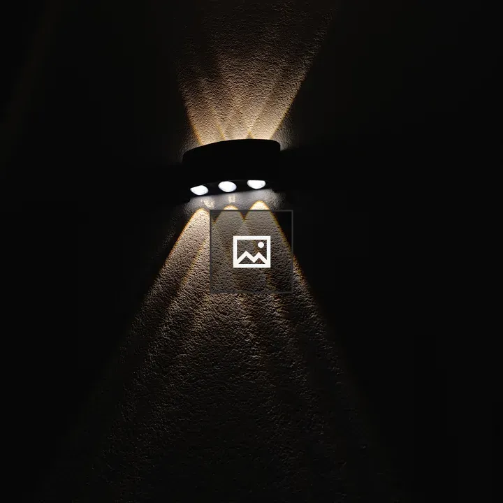 Wall-mounted light fixture pattern