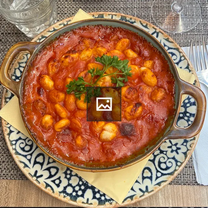 Gnocchi on a Plate