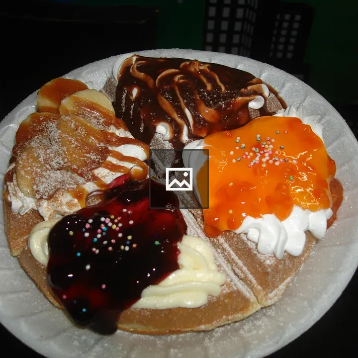 Waffles on Tableware
